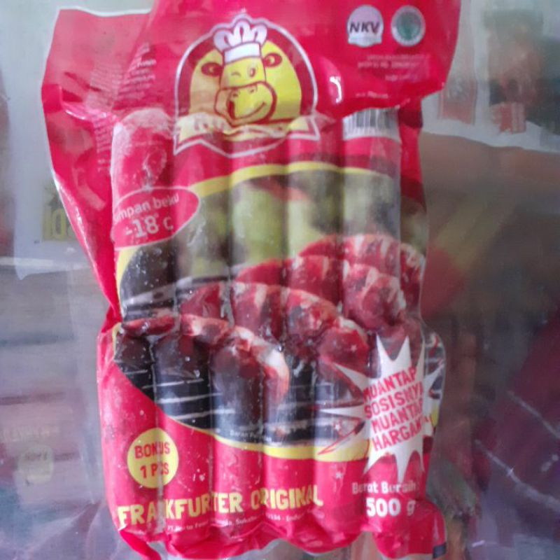 

MUANTAPS SOSIS SAPI BAKAR FRANKUTER ISI 11 PCS