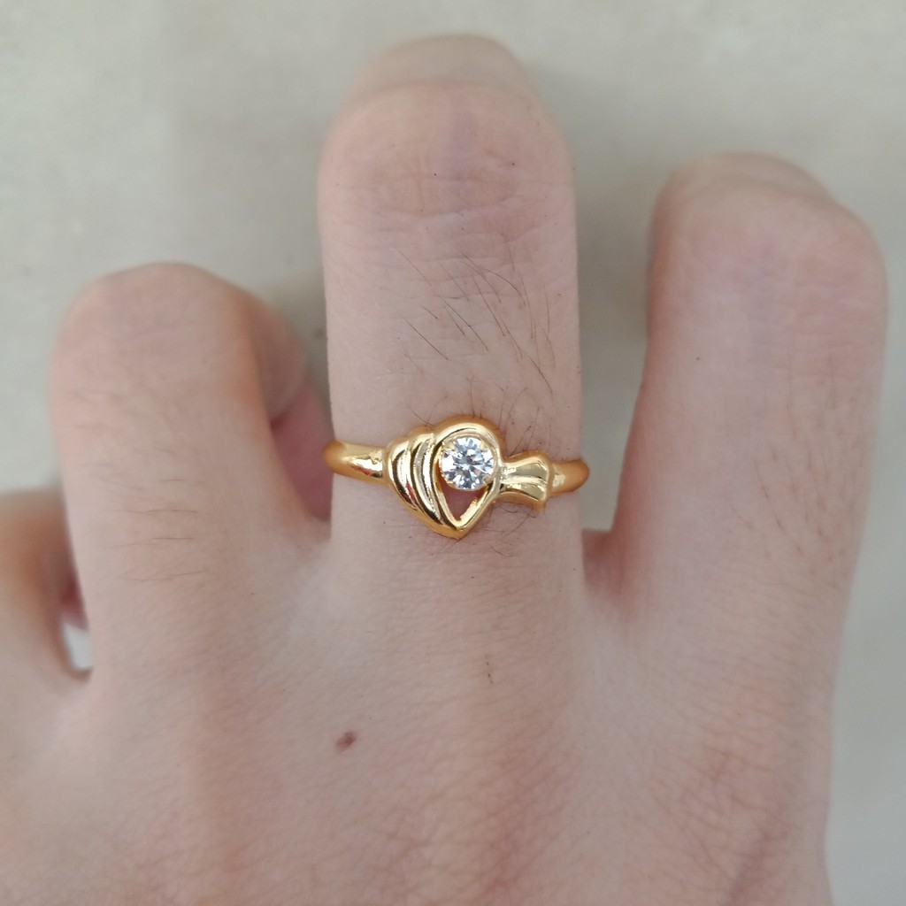 Cincin anak dan dewasa emas permata asli kadar 700 70% 16k 22 11 12 13 14 15 16 17 surabaya UBS