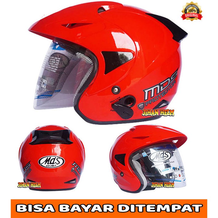 Promo Helm / Mds / Helm Mds / Helm Mds Protektor Red Termurah
