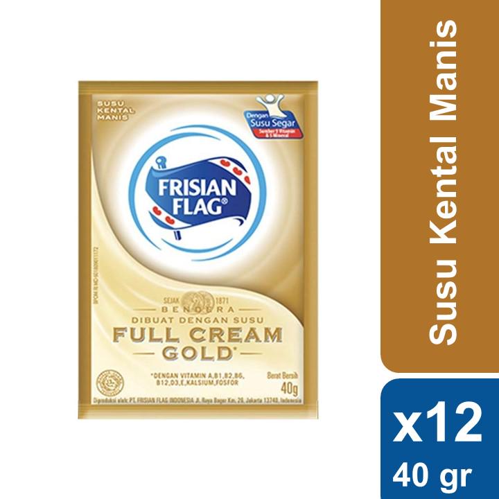 

Frisian Flag Susu Kental Manis Gold 6 Sachet x 40gr x2