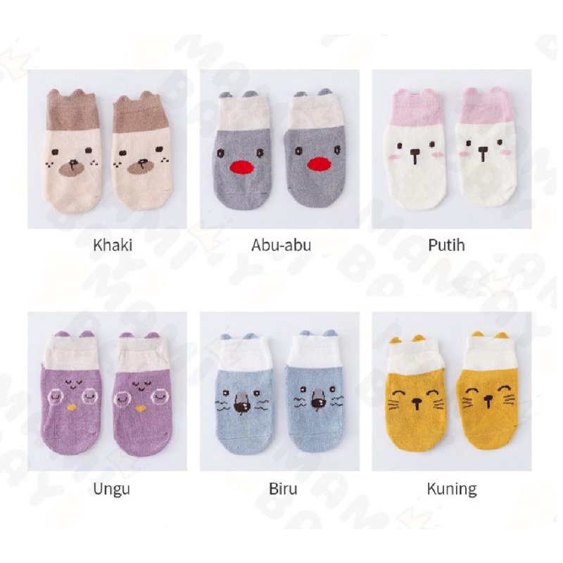 kaos kaki anak dengan antislip / kaos kaki bayi 0-3 Tahun