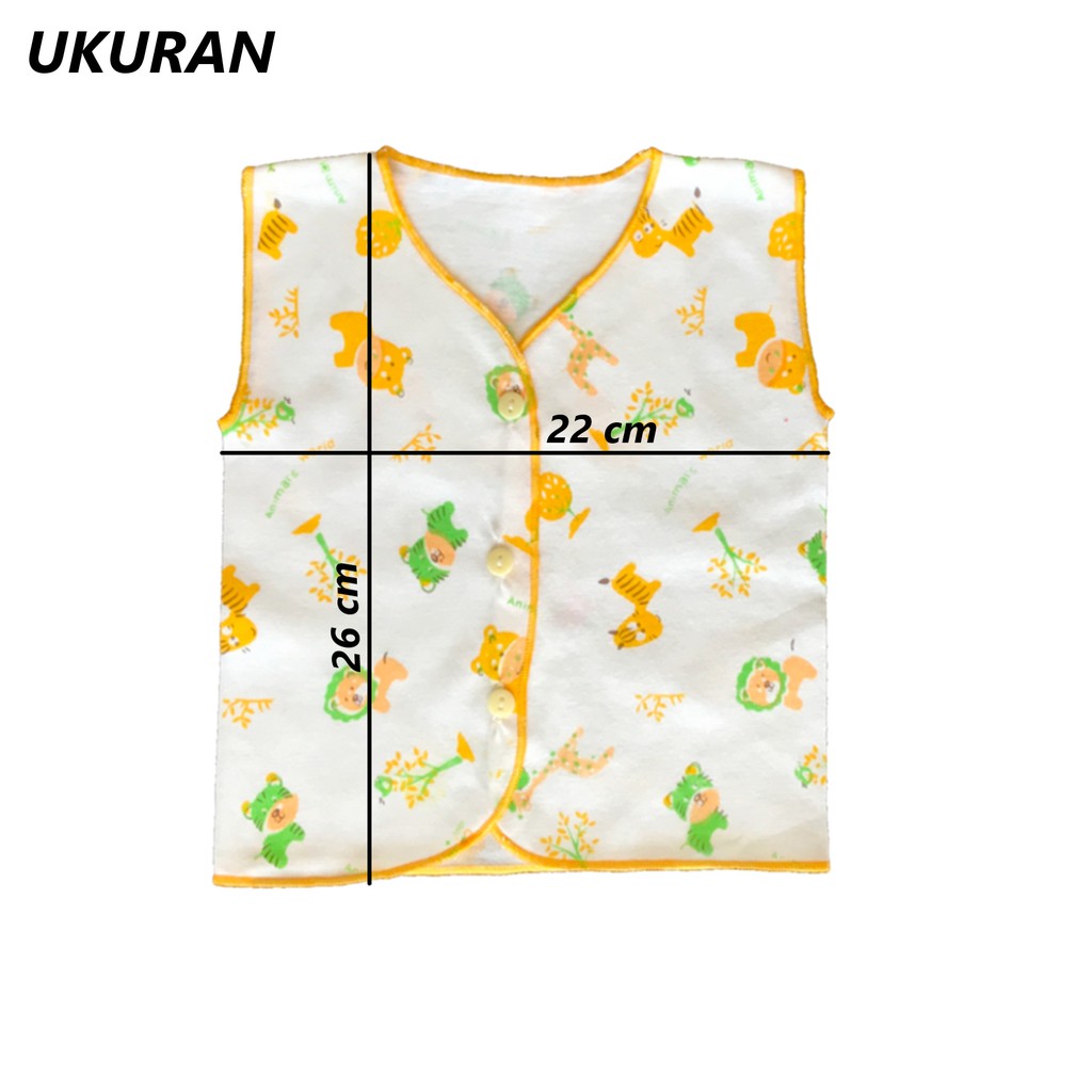 BAYIe - 12 Pcs Baju Bayi KUTUNG New Born 100% Katun Motif TABUR NECI RYN umur 0-3 bulan