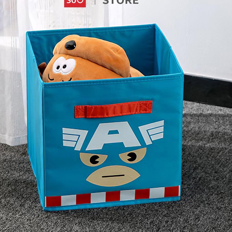 MINISO Marvel Rak Box Kain Tempat Serbaguna Storage Kain Dengan Tanpa Tutup