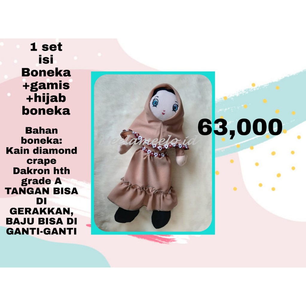 Mainan anak boneka muslimah toys doll boneka mainan boneka edukasi