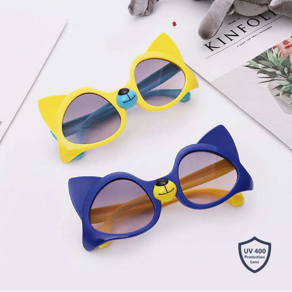 Kacamata Fashion Anak [ Biru ] UV 400 (Design Korea) Laki-laki &amp; Perempuan - HM685