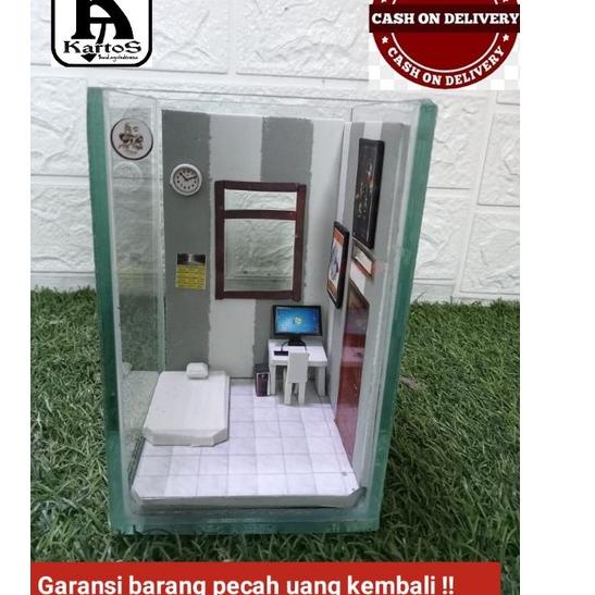 rg✰Best Terlaris☆ Akuarium ikan cupang unik .Soliter ikan cupang unik model kamar kos 88 ✰