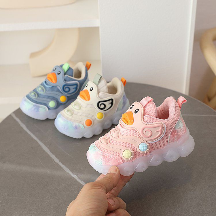 [GROSIR][COD] SEVEN_DAY SEPATU LAMPU SNEAKERS ANAK-ANAK UNTUK USIA 0-4 TAHUN / BOY &amp; GIRL KREM WM2314