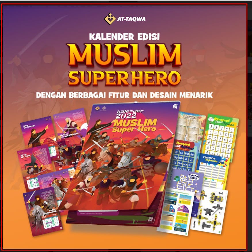 

Kalender Anak - Kalender Edukasi Anak - Kalender 2022 - Kalender Superhero - Kalender Muslim - Kalender Attaqwa