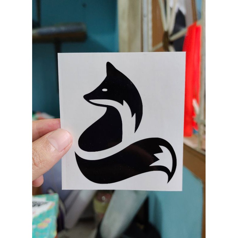 

stiker fox 4 custom cutting stiker murah