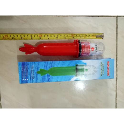 LAMPU TORPEDO NELAYAN 5 LED 2 BATERAI - LAMPU SINYAL KAPAL LAMPU JARING 1 WARNA WANLIHONG ORIGINAL