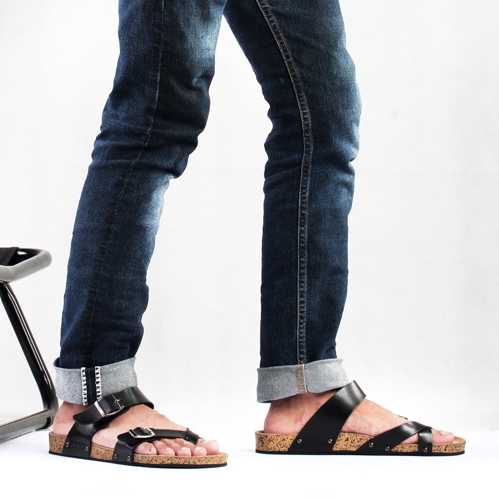 Jack Brown | Sandal Jepit Casual Pria Cowok Santai Original Sendal Ori Footwear | FORIND x Monday