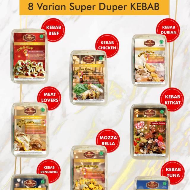 

Super duper kebab/cemilan/jajanan