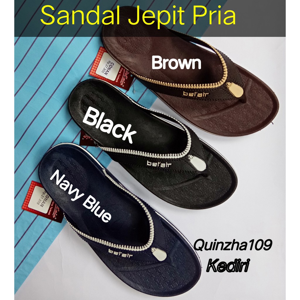 Jual Sandal Jepit Karet Pria Flip Flop Anti Licin Keren Dan Murah