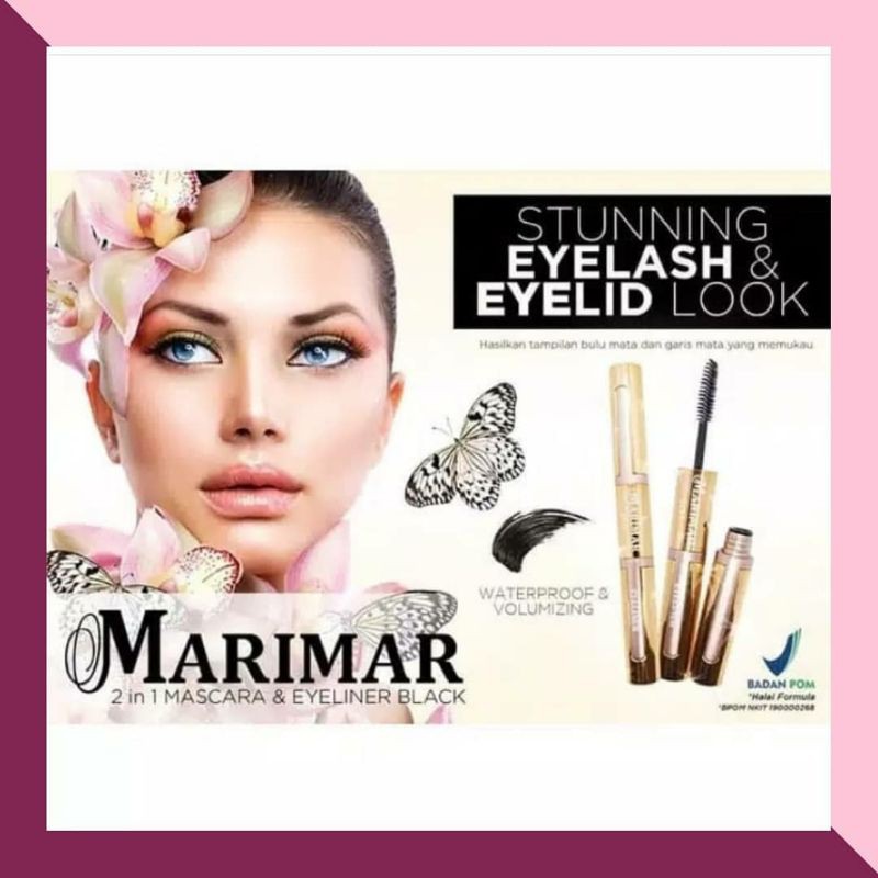 mascara eyeliner 2in1 / 2in1 maskara eyeliner / eyeliner 2in1 maskara