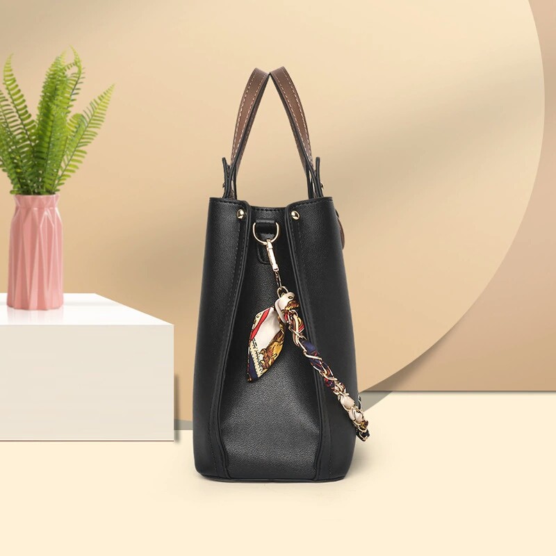 BJ81716 - BLACK/BROWN/GREEN/KHAKI/PURPLE/RED - TAS SLEMPANG JINJING TOTEBAG HANDBAG TAS WANITA FASHION IMPORT MODIS ELEGAN TERMURAH TERLARIS TERBARU BAGSTORE JAKARTA TAS BATAM GT1716