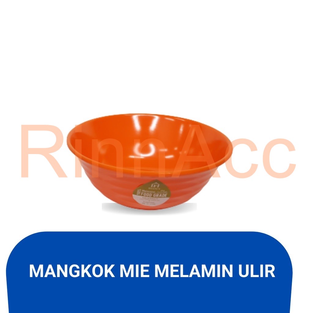 Mangkok Mie Ulir 6 Inch IFI 4306 By Glori Melamine / Mangkok Mie Ayam Melamin / Mangkuk Makan Bakso Soto / Hitam Putih
