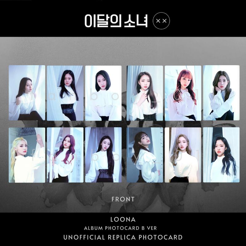 [SET] LOONA (이달의 소녀) - [XX] [#] "Hash' - Butterfly B Ver & So What A Ver - Album Replika Photocard