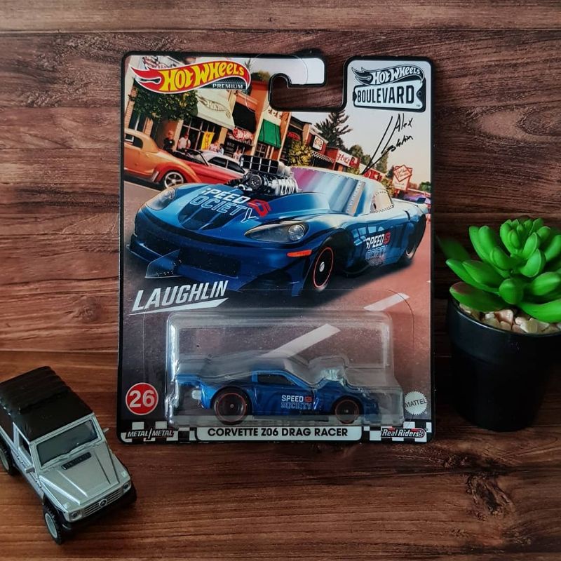 Hot Wheels Premium Boulevard Mix F Corvette Z06 Drag Racer
