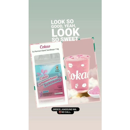 minuman viral surabaya bubuk rasa es permen karet murah enak cokao 1kg laris