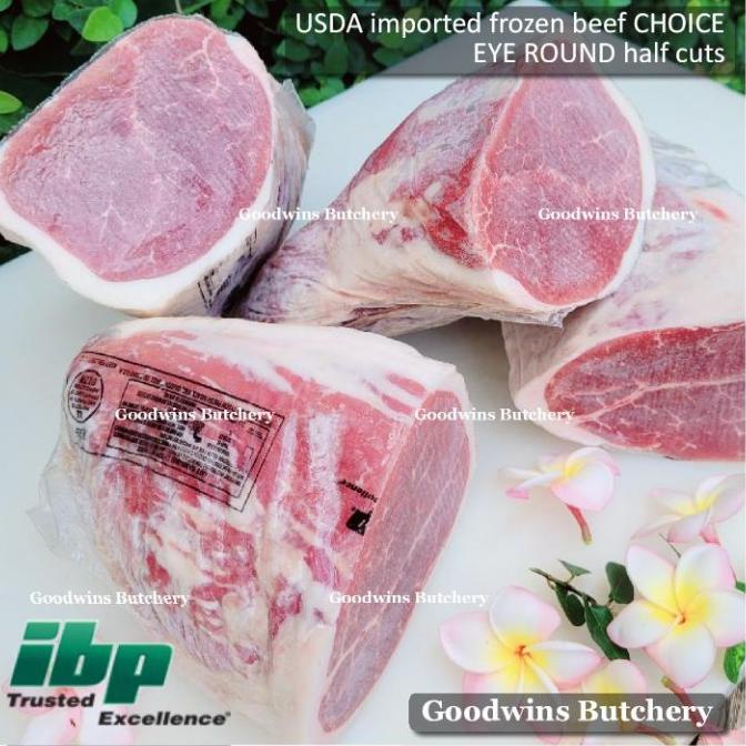 

1.5Kg 1Pc Usda Us Beef Ibp Choice Eye Round Lagarto Daging Gandik Half Nellysuryawati2