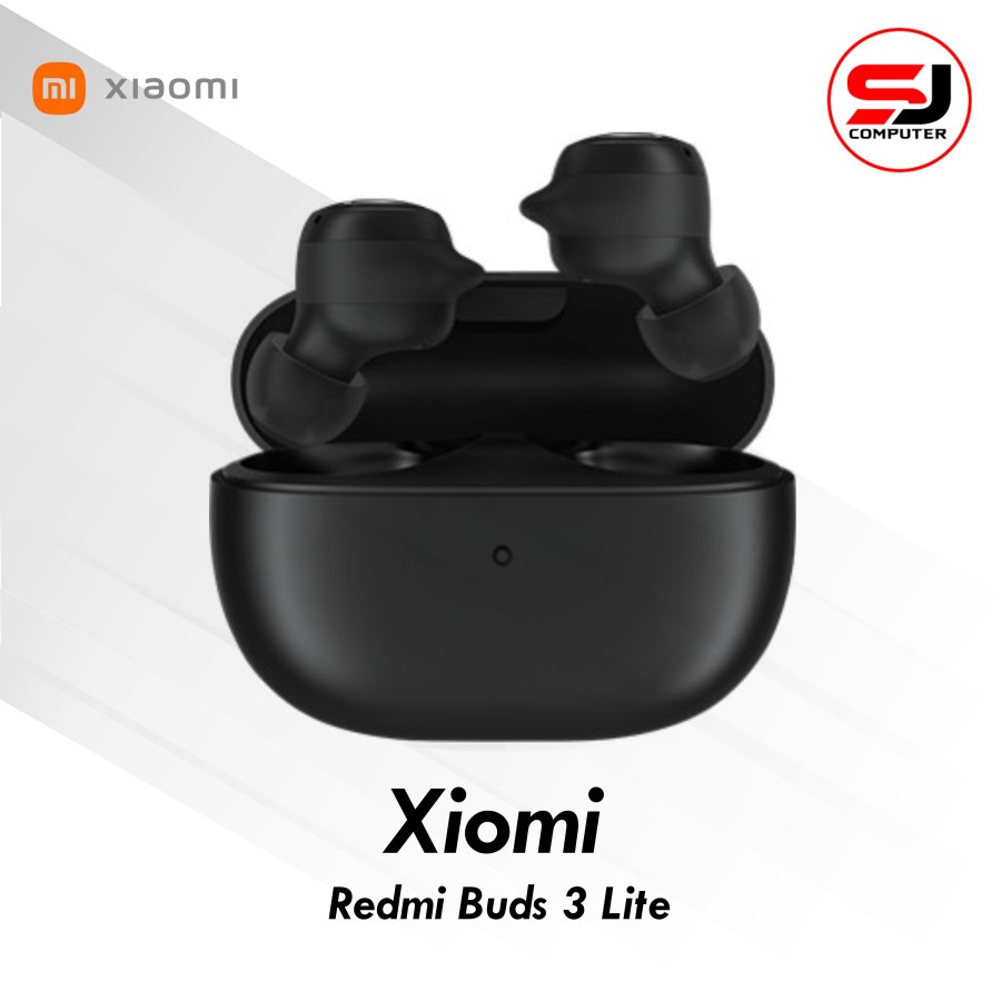 Redmi Buds 3 Lite Earphone Bluetooth IP54 tahan air - Black