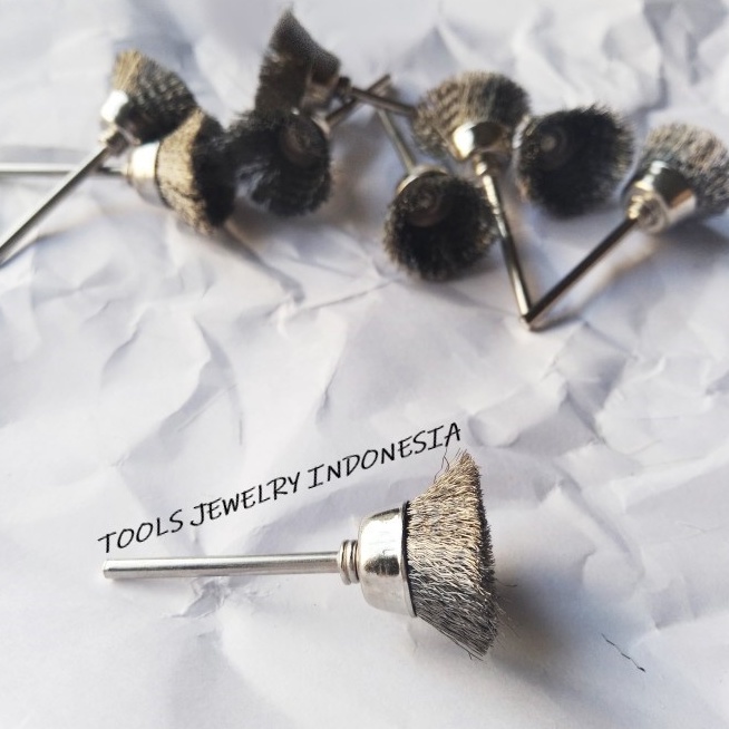 Mata Bor Sikat Kawat Mangkok Baja/Mata Tuner Sikat Kawat Mangkok Kasar