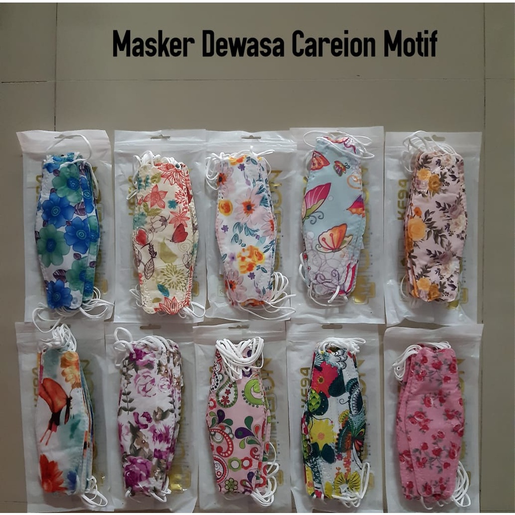 [ZBK] Masker KF94 Dewasa Motif Careion