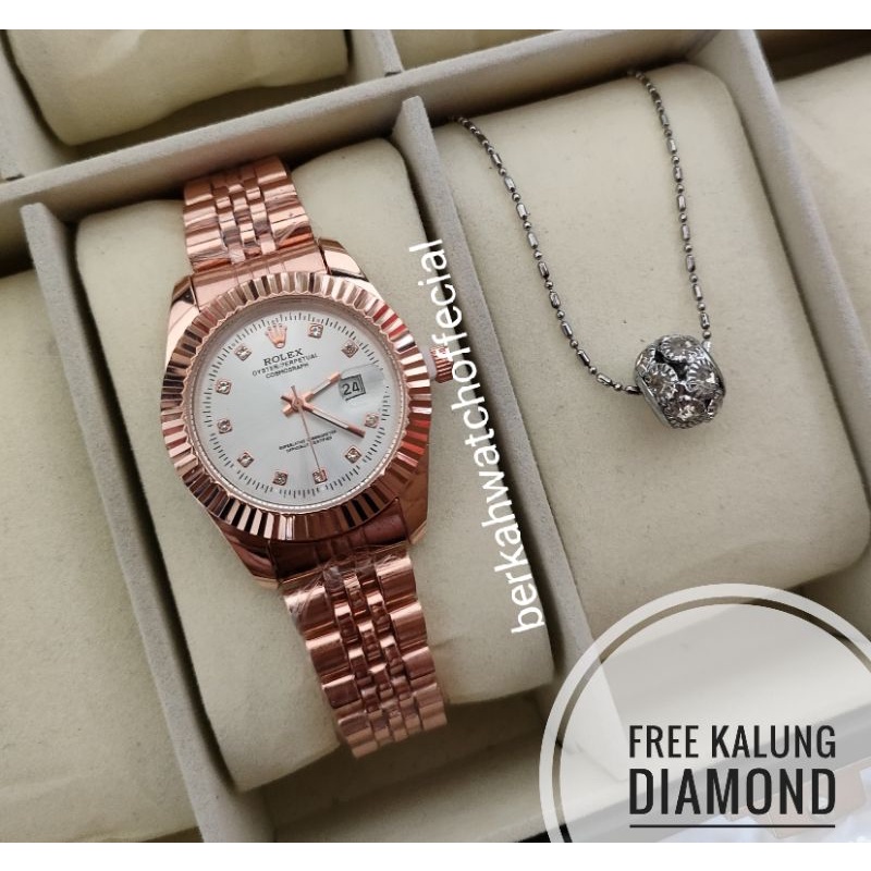 BISA COD✅Jam Tangan ALBA Anti Air Paket Kalung Titanium-R13
