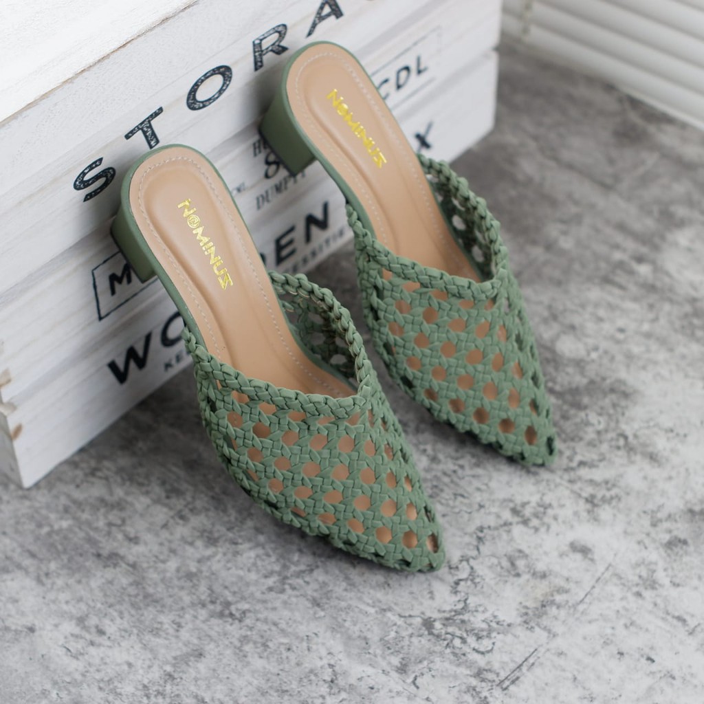 FLASH SALE 7.7 Heels anyaman vintage REALPIC SP 05