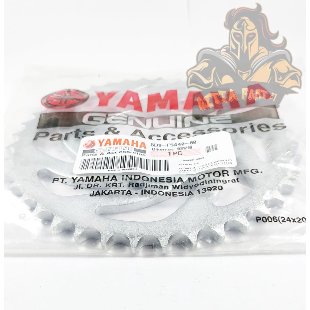 GEAR SET + RANTAI YAMAHA 5D9 KUALITAS ORIGINAL VEGA ZR 5D9 JUPITER Z NEW ROBOT YAMAHA depan bel