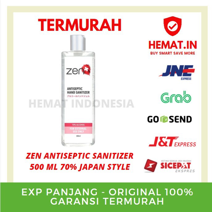 ZEN ANTISEPTIC SANITIZER 500 ML 500ML JAPANESE STYLE SANITIZER