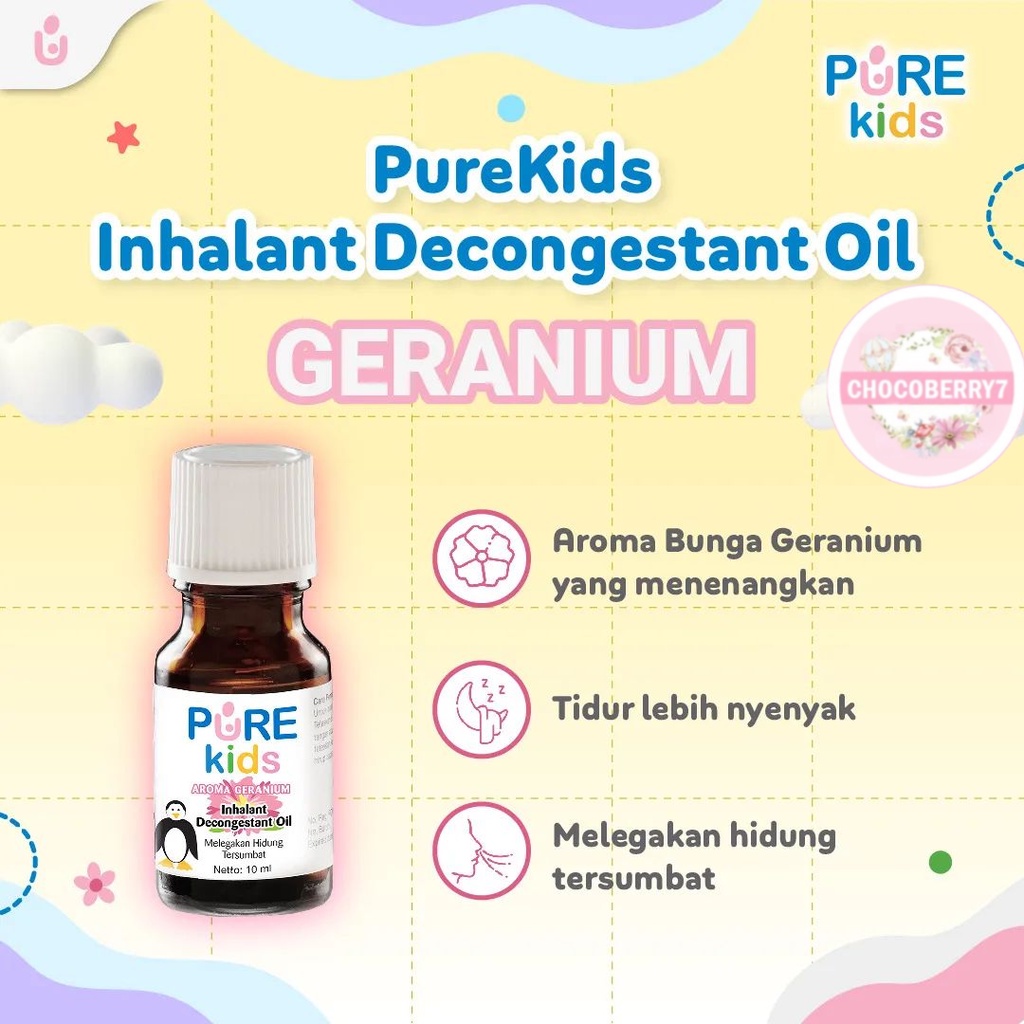 Pure Kids Inhalant Decongestant Oil Obat Hidung Tersumbat Purekids