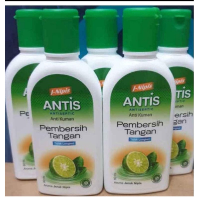 Antis Gel Hand Sanitizer 60ml Jeruk Nipis Pembersih Tangan Anti Kuman Nomer 1 Satu