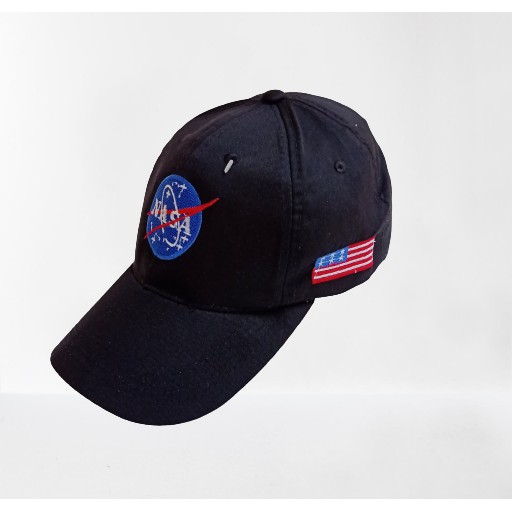 topi denim nasa original clip besi bisa bayar di tempat - COD