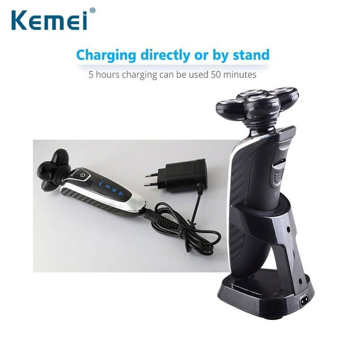 Kemei Alat Cukur Elektrik 3 in 1 Shaver Trimmer Razor KM-5886