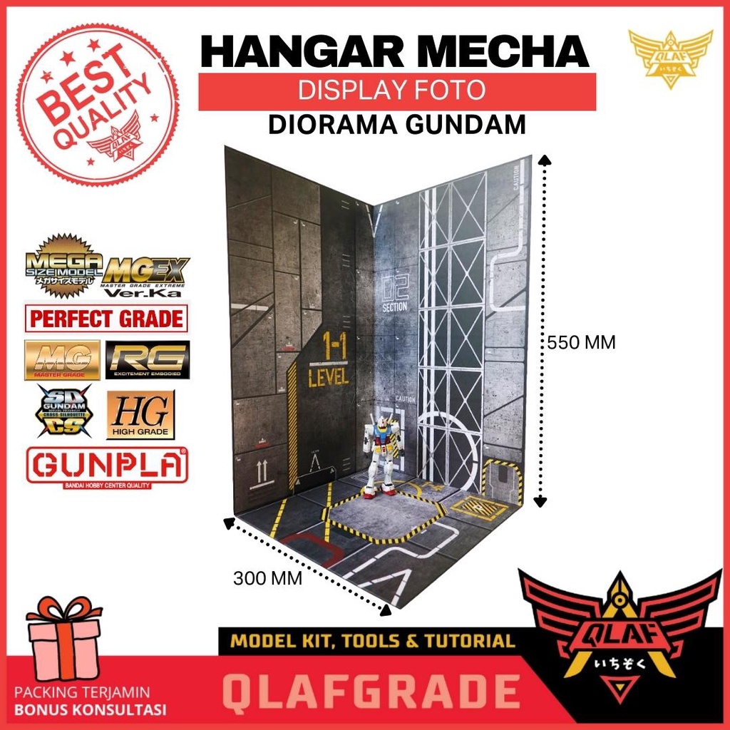 HANGAR MECHA DISPLAY gundam gunpla background hangar mechanic