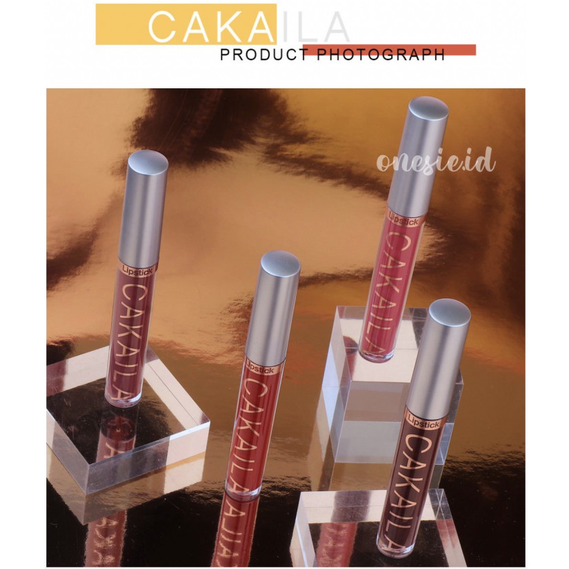 CAKAILA Lipstik 18 Matte Lipstick Liquid Waterproof Long Lasting Membuat Bibir Menjadi Berwarna Dan Terlihat Menarik XX019
