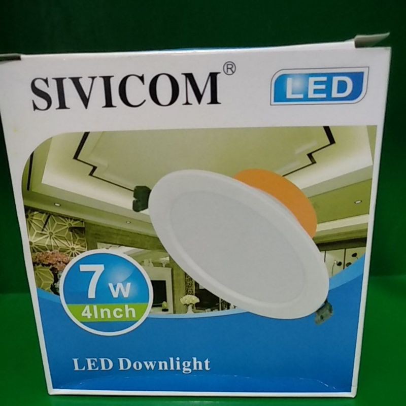 LAMPU DOWNLIGHT LED SIVICOM 7W 4&quot;