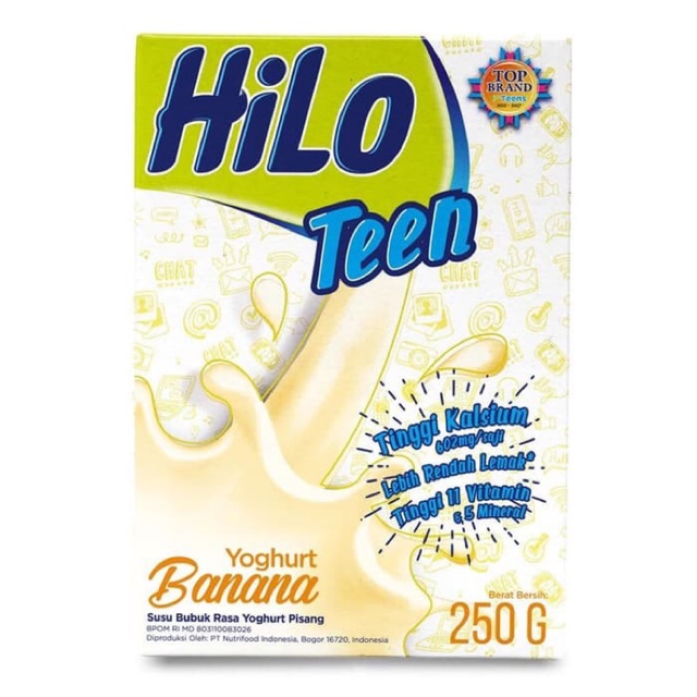 

Hilo Teen Yoghurt Banana 250gr