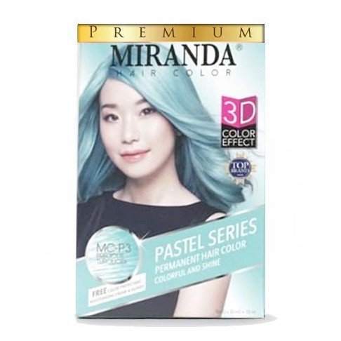 MIRANDA PASTEL SERIES hair color pewarna cat rambut natural taro rose - MC-SB bleaching