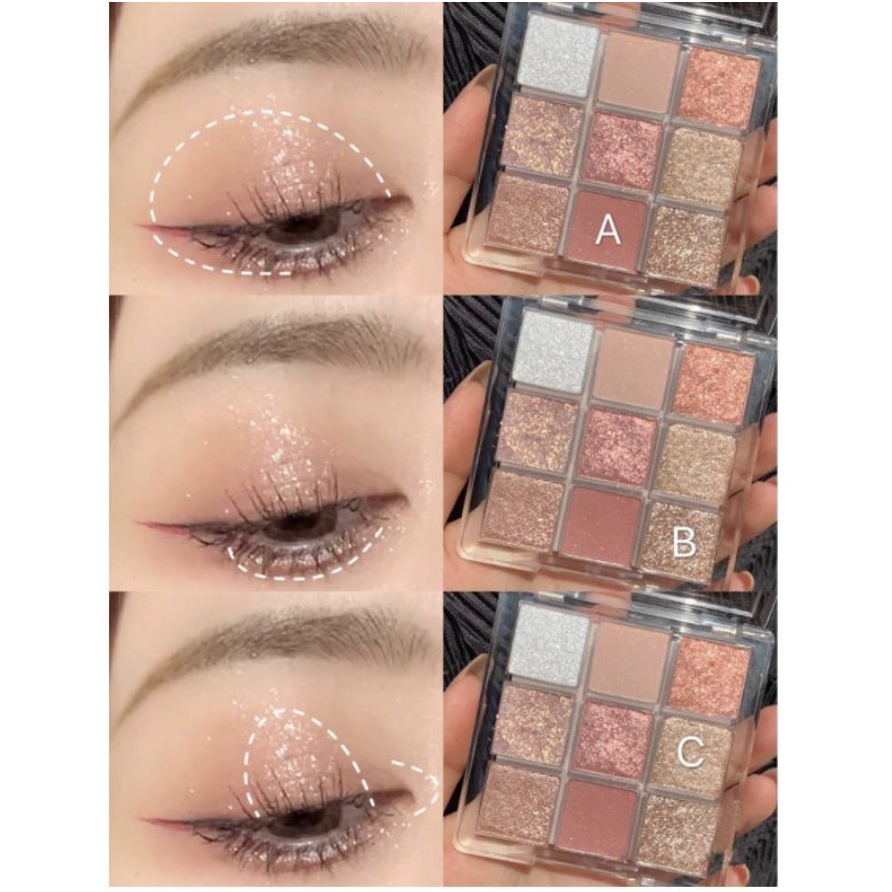 DIKALU COCO VENUS Korean Eyeshadow Pallete Matte Palet 9 Warna Waterproof XX012