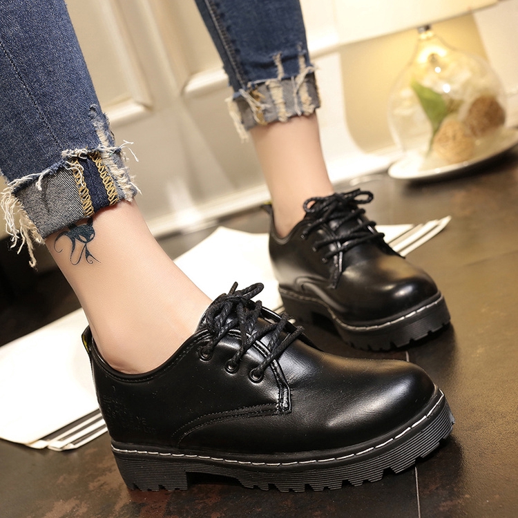 Martin boots flat bottomed boots women's thick bottom boots Suarez