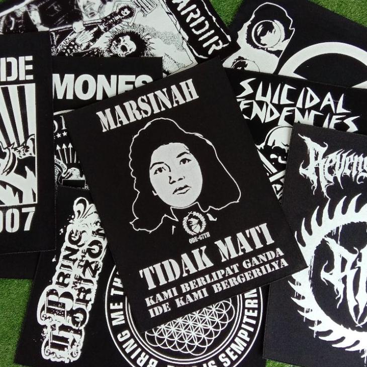 Best Seller.. Backpatch Sablon/Patch Punggung Suicidal Ramones Marsinah/Emblem Belakang Jaket