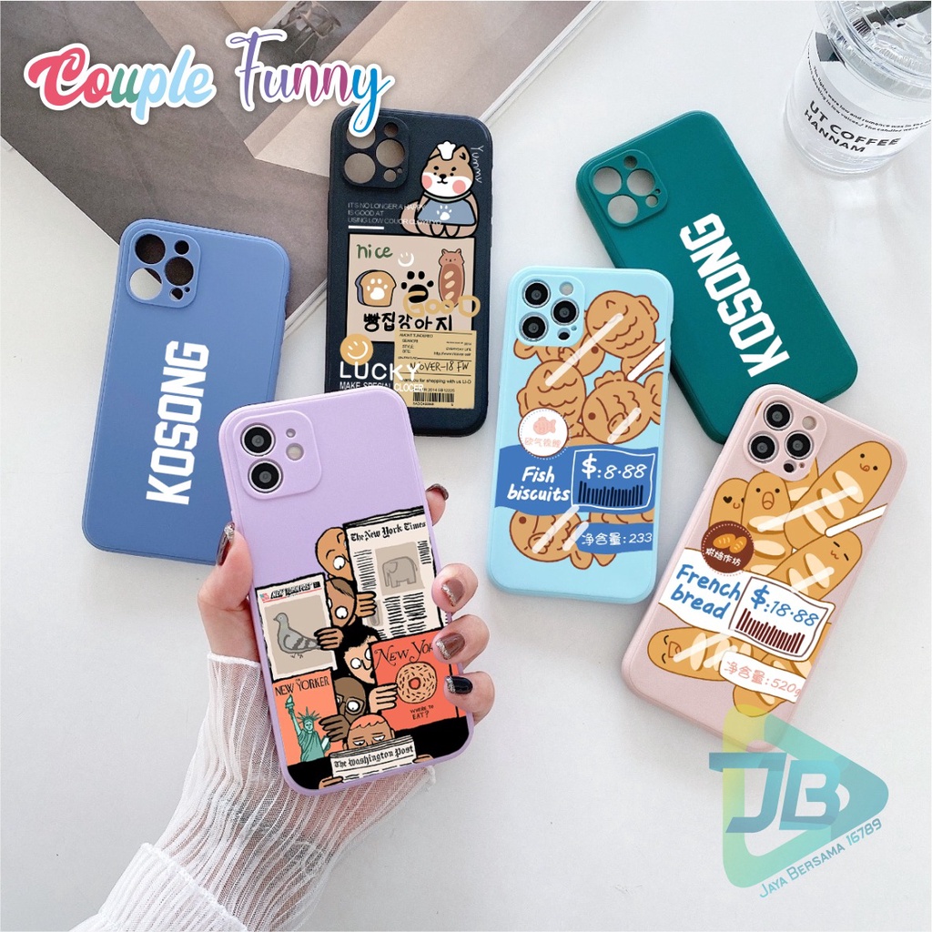 CASE CASING SOFTCASE SILIKON MACARON PELINDUNG KAMERA COUPLE FUNNY OPPO VIVO SAMSUNG XIAOMI REALME IPHONE ALL TYPE JB5575