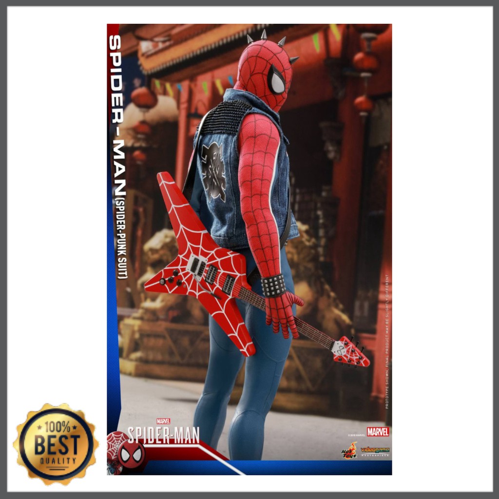 hyped store    hot toys marvel spiderman  spider man  spider punk suit game vgm 32 pd 3878 946