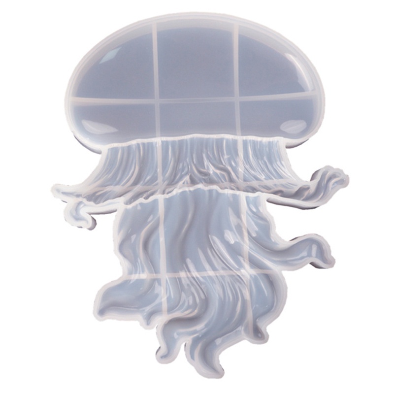 SIY  Mould Cute Marine Animal Resin Molds Coaster Crystal Molds Jellyfish Shape DIY Casting Marine Life Ocean Theme for Kids