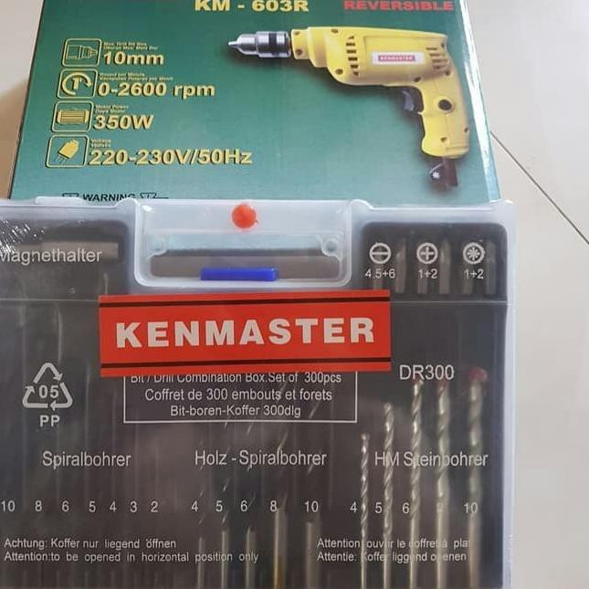 ⊂( ͡❛ ͜ʖ ͡❛)⊃ Mesin Bor Kenmaster 10mm BB + Mata Bor Set Fischer Kenmaster .