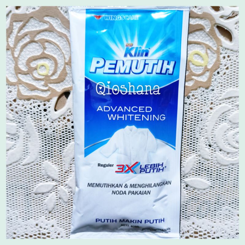 SoKlin Pemutih Pakaian Cair 1 Sachet 40ML