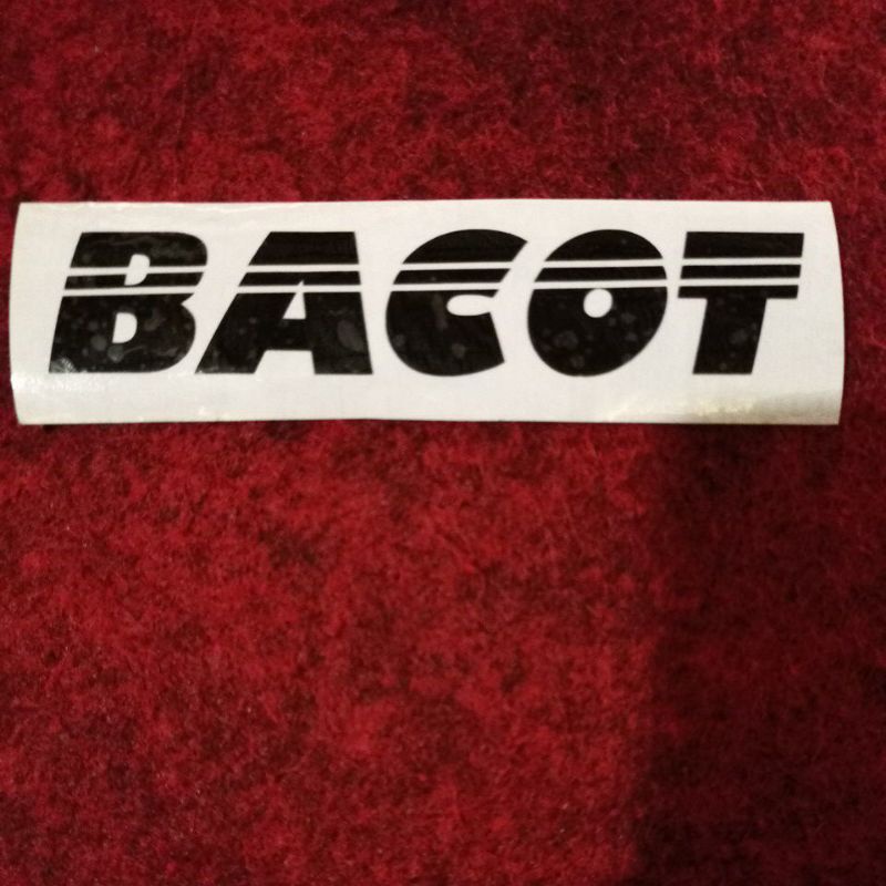 STICKER CUTTING BACOT HITAM,PUTIH,MERAH