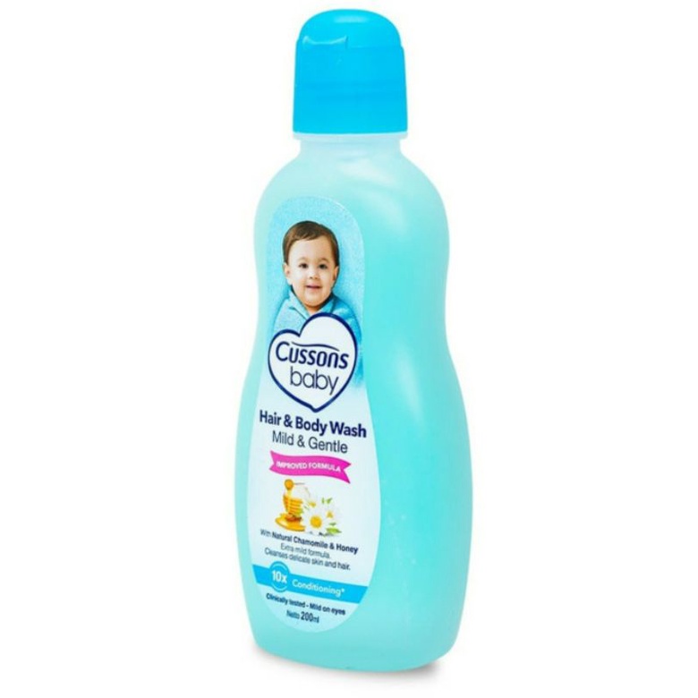 Cussons Milk Bath | Hair &amp; Body Wash CUSSONS BABY 200ml MILD GENTLE Sabun Shampo Bayi Botol 200ml BOTOL